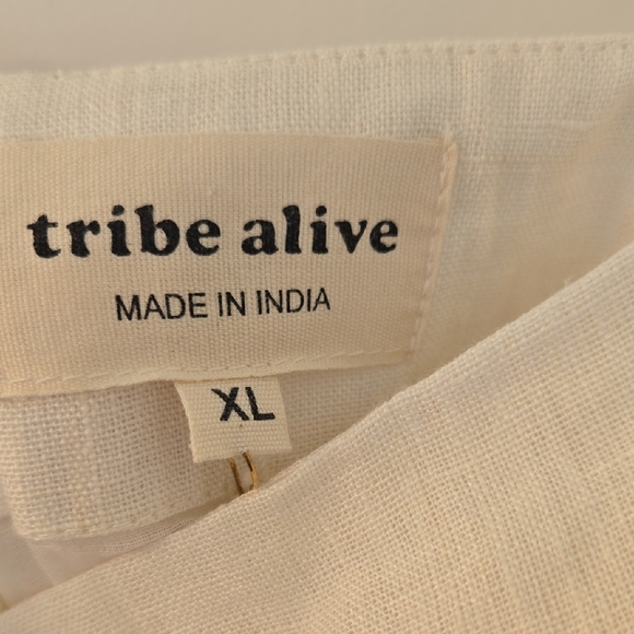 Tribe Alive Cream Dress - Picture 2 of 4